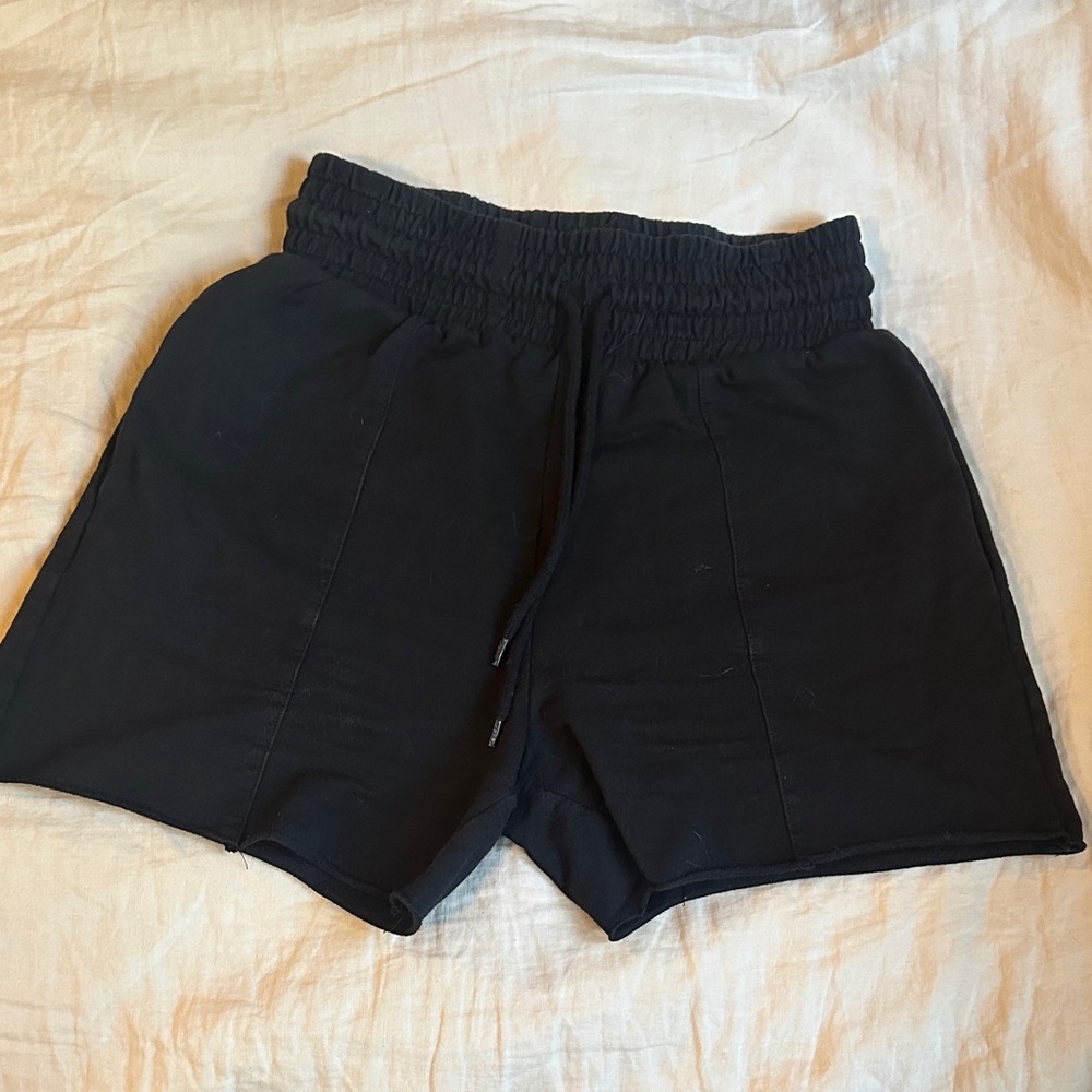 ASOS Black Bermuda terrycloth mid thigh Shorts